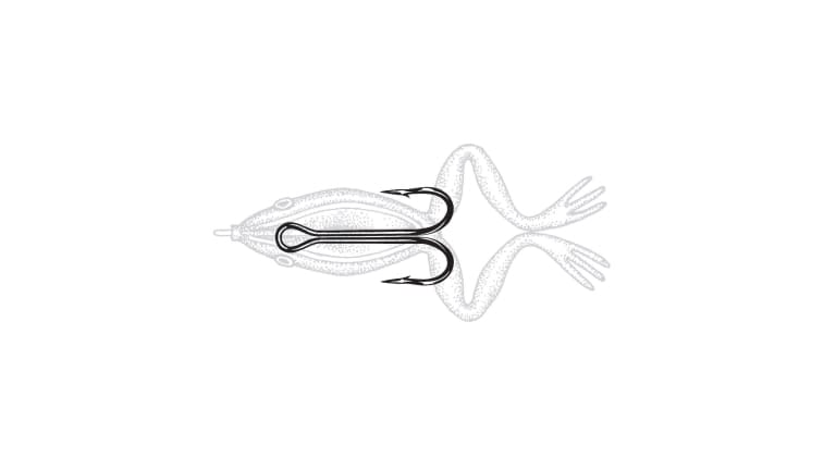 Owner Double Frog Hook - 5671-rig