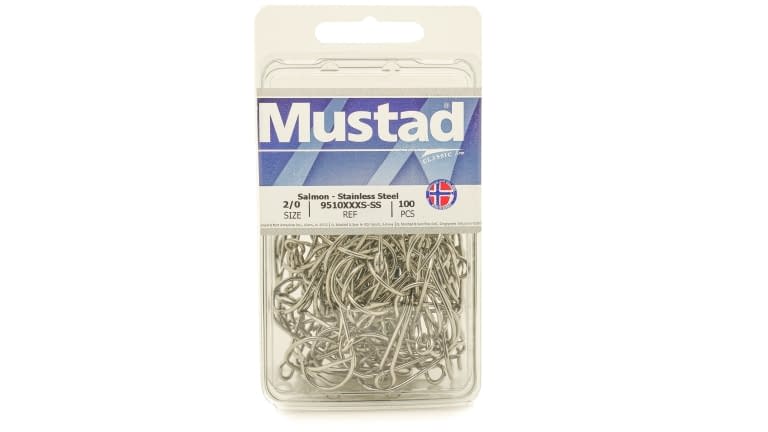 Mustad 3x Strong Salmon Siwash Hook - Open Eye