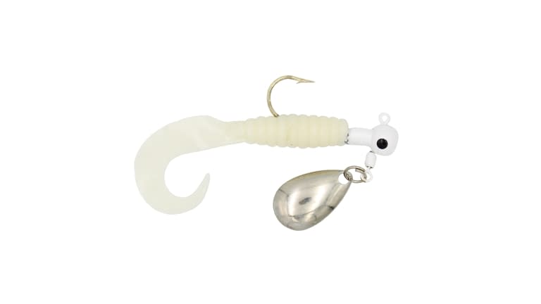 Anglers King Panfish Jig Curl Tail - AKPJ-16-WHT