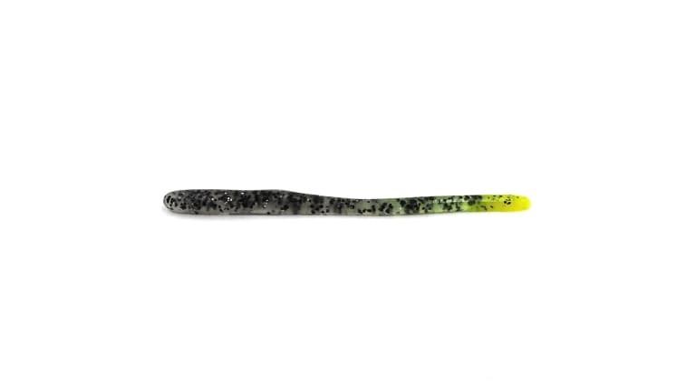 Keeper Custom Worms Straight Tail Worms - Salt and Pepper Chartreuse Tip