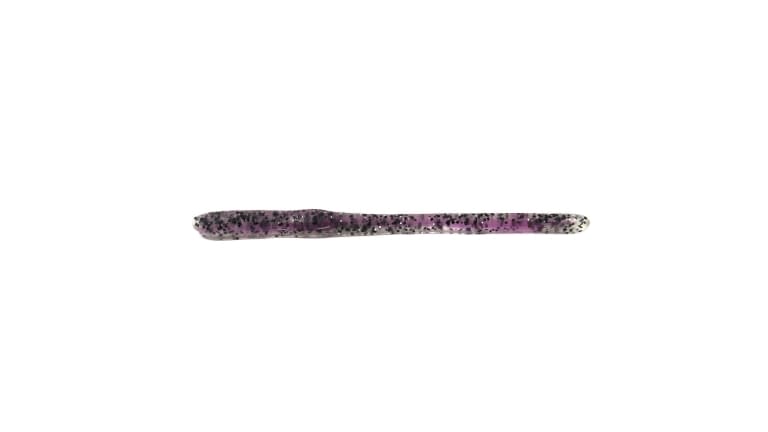Keeper Custom Worms Straight Tail Worms - Salt and Pepper Purple Core