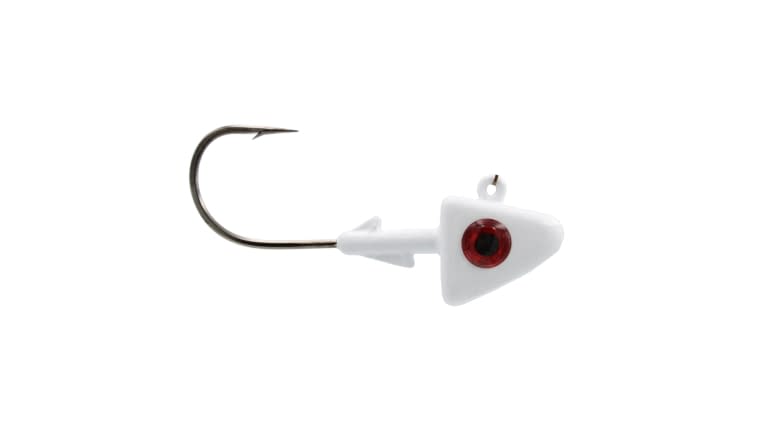 Dolphin Tackle Painted Arrowhead Jig Head - PKAHE112-6WH