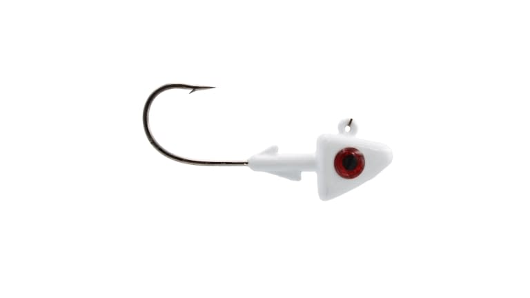 Dolphin Tackle Painted Arrowhead Jig Head - PKAHE1-6WH