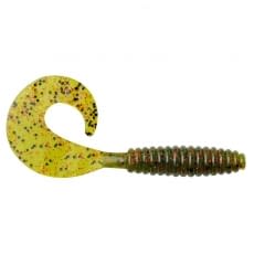 Yum Dinger Worm Soft Bait w/Hook Slot 5 In Smoke Pearl Laminate 8/Pk YDG575 
