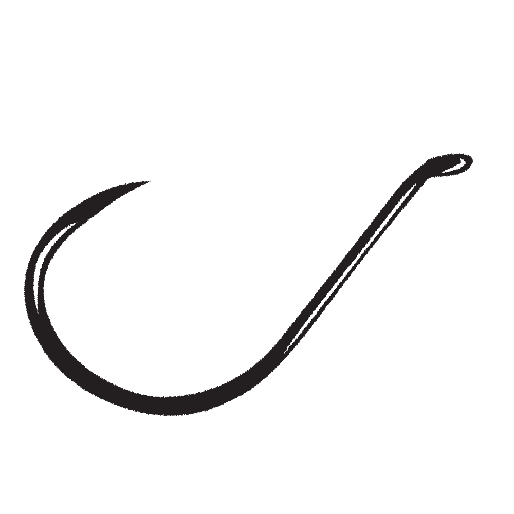 Gamakatsu Big River Bait, Open Eye Hook, Size: 3/0