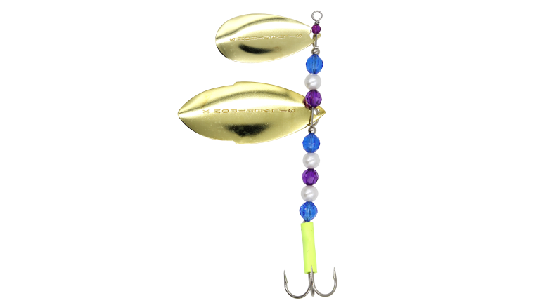 Silvertron Spinner Double Blade - Gold Salmon Candy