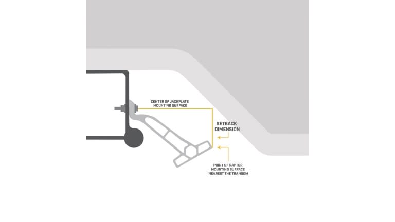 Minn Kota Raptor Jack Plate Adaptor Bracket - Minn-Kota_1810363_Raptor_6in_Port_Jack_Plate_06