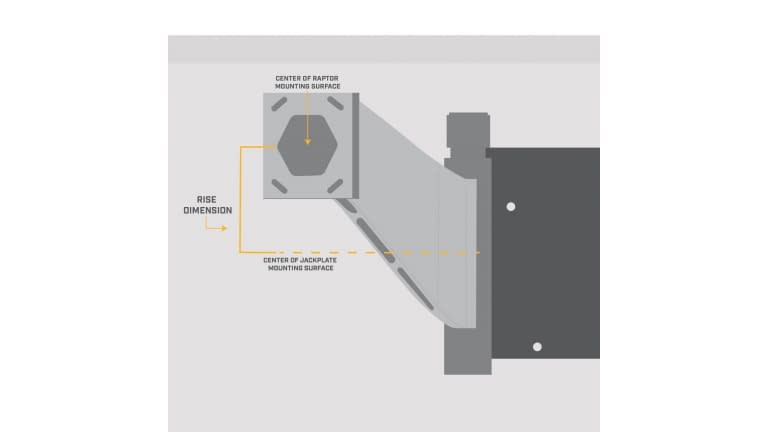 Minn Kota Raptor Jack Plate Adaptor Bracket - Minn-Kota_1810363_Raptor_6in_Port_Jack_Plate_07