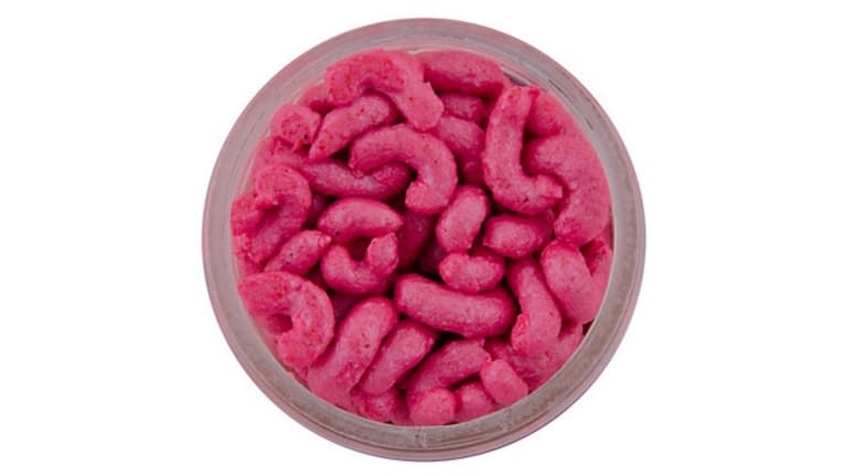 Berkley Gulp Maggots - pink maggot open