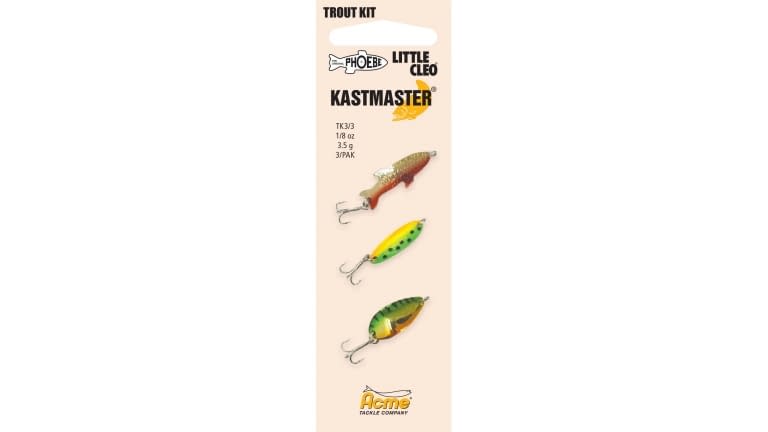 Acme 3-Piece Trout Spoon Multi Pack Painted 1/8oz