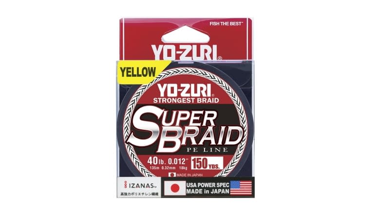 Yo-Zuri SuperBraid 150yd - SB40LBYL150